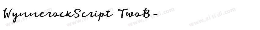 WynnerockScript TwoB字体转换